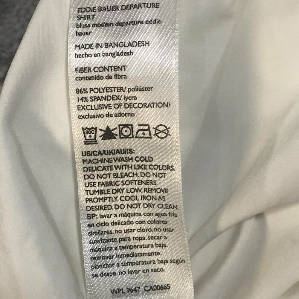 White NWT Eddie Bauer Ladies'‎ Departure Top - Picture 8 of 8